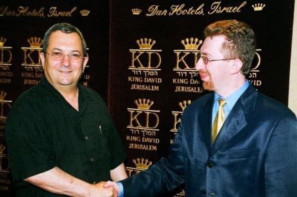 Mark with Ehud Barak, Prime Minister of Israel